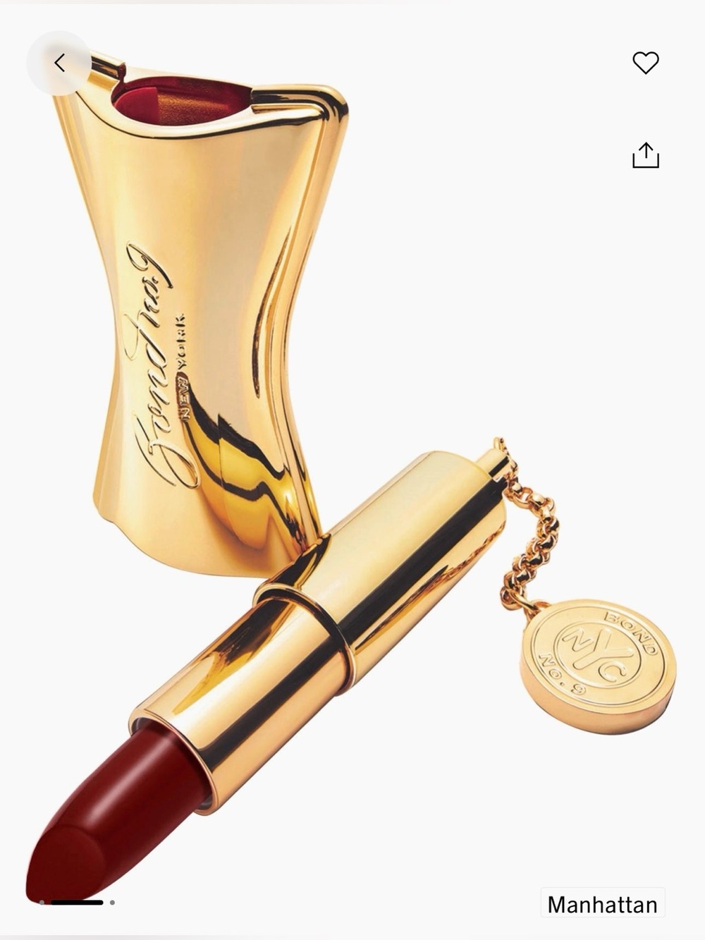 Bond no 9 Luxury Lipstick - Manhattan with full size refill new in box